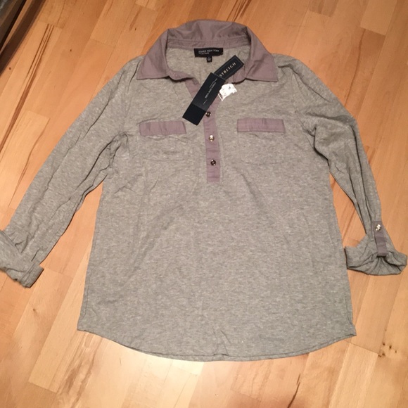 Jones New York Tops - NWT Jones New York Grey Long-Sleeve Shirt